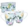 Home4You Puodeliai MIA FLORA H10,5cm 340ml 2vnt dovanų dėžutėje