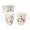 Home4You Puodeliai MIA SNOW H10,5cm 340ml, 2vnt dovanų dėžutėje