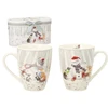 Home4You Puodeliai MIA SNOW H10,5cm 340ml, 2vnt dovanų dėžutėje