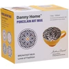 Home4You Mėlyna Puodelis SEREN H7,7cm 355ml, geltonas/mėlynas