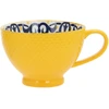 Home4You Mėlyna Puodelis SEREN H7,7cm 355ml, geltonas/mėlynas