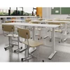 Home4You Desk ERGO manual 120x60xH70-115cm, oak/baltas