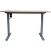 Home4You Reguliuojamo aukščio darbo stalas ERGO LIGHT su 1 varikliu 120x60cm, sidabro pilka/ąžuolas