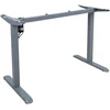 Home4You Reguliuojamo aukščio darbo stalas ERGO LIGHT su 1 varikliu 120x60cm, sidabro pilka/ąžuolas