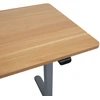 Home4You Reguliuojamo aukščio darbo stalas ERGO LIGHT su 1 varikliu 120x60cm, sidabro pilka/ąžuolas