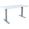 Rašomasis stalas ERGO su 1 varikliu, 160x80 cm, Spalva: pilkšvai balta