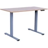 Home4You Reguliuojamo Aukščio Stalas ERGO FIT su 1 Varikliu, 120x68 cm, Pilka/Ąžuolas