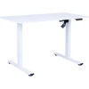 Home4you Stalas ERGO FIT 1 Motoras, Elektrinis, Reguliuojamas Aukštis, Baltas, 120x68 cm