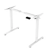 Home4You Stalas ERGO FIT 1 variklio, 120x68 cm, baltas/ąžuolas