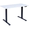 Home4You Stalas ERGO FIT Elektrinis, 120x68 cm, Juodas/Baltas