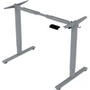 Home4You Rašomasis stalas ERGO FIT 120x60x71,5-116 cm juodas sidabrinės pilkos spalvos