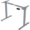 Home4You Rašomasis stalas ERGO FIT 120x60x71,5-116 cm baltas pilkas reguliuojamas