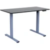 Home4You Stalas ERGO FIT 1 Variklio, Reguliuojamo Aukščio, 120x68 cm, Pilkas/Juodas