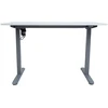 Home4You Rašomasis stalas ERGO LIGHT 120x60x73-118 cm baltas