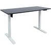 Home4You Reguliuojamo aukščio darbo stalas ERGO LIGHT su 1 varikliu 120x60cm, balta/juoda
