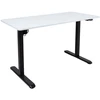 Home4You Reguliuojamo aukščio darbo stalas ERGO LIGHT su 1 varikliu 120x60cm, juoda/balta