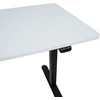 Home4You Rašomasis stalas ERGO LIGHT su 1 varikliu 120x60xH73-118cm, baltas/juodas