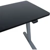 Home4You Rašomasis stalas ERGO LIGHT su 1 varikliu, 120x60xH73-118cm, juoda/sidabriškai pilka