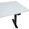 Home4You Reguliuojamo aukščio darbo stalas ERGO LIGHT su 1 varikliu 120x60cm, juoda/balta