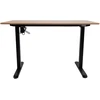 Home4You Reguliuojamo aukščio darbo stalas ERGO LIGHT su 1 varikliu 120x60cm, juodas/ąžuolas