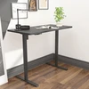 Home4You Rašomasis stalas ERGO OPTIMAL su 1 varikliu, 120x60 cm, Spalva: juoda