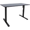 Home4You Rašomasis stalas ERGO OPTIMAL su 1 varikliu, 120x60 cm, Spalva: juoda