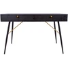 Home4You Stalas LUXEMBOURG 120x48xh75cm, juodos spalvos