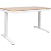Home4You Stalas ERGO su 1 varikliu 120x60xA72-121cm, ąžuolas/balta