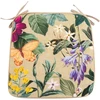 Home4You Kėdės paklotas AMAZONIA 39x39cm, smėlio spalvos gėlėtas