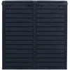 Home4You Šiukšliadėžė GALA 78x41xH86cm/230L, juodas plastikas
