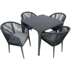 Lauko baldų komplektas Home4You Sodo baldų komplektas CARVES stalas ir 4 kėdės