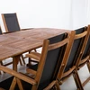 Lauko baldų komplektas Home4You Sodo baldų komplektas FABIOLA stalas ir 8 kėdės