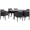 Lauko baldų komplektas Home4You Sodo baldų komplektas BRISTOL stalas ir 6 kėdės