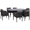 Lauko baldų komplektas Home4You Sodo baldų komplektas BRISTOL stalas ir 6 kėdės