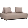 Lauko baldų komplektas Home4You Dvivietė sofa „AMORE“, smėlio spalvos