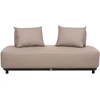 Lauko baldų komplektas Home4You Sofa AMORE, 2 vietų, smėlio spalvos