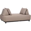 Lauko baldų komplektas Home4You Sofa AMORE, 2 vietų, smėlio spalvos