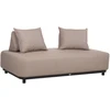 Lauko baldų komplektas Home4You Sofa AMORE, 2 vietų, smėlio spalvos