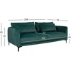 Home4You Sofa BIANKA Trijų vietų, Žalia