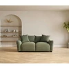 Home4You Dvivietė sofa „DIVI“, mėtų žalios spalvos