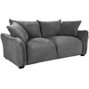 Home4You Dvivietė sofa „DIVI“, pilka