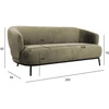 Home4You Sofa GEMALA, smėlio spalvos