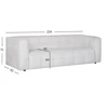 Home4You Sofa LEESI 3-vietė, balta