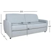 Home4You Sofa-lova BRANDON 3-vietų Pilka