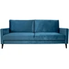 Home4You Sofa-lova ANNA su daiktadėže Melsvai žalias aksomas