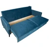 Home4You Sofa-lova ANNA su daiktadėže Melsvai žalias aksomas