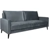 Home4You Sofa lova ANNA su saugojimo dėže, pilkas aksomas