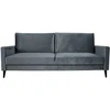 Home4You Sofa lova ANNA su saugojimo dėže, pilkas aksomas
