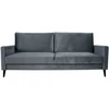 Home4You Sofa-lova ANNA su daiktadėže Pilkas aksomas
