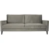 Home4You Sofa-lova ANNA su daiktadėže Smėlio spalvos aksomas